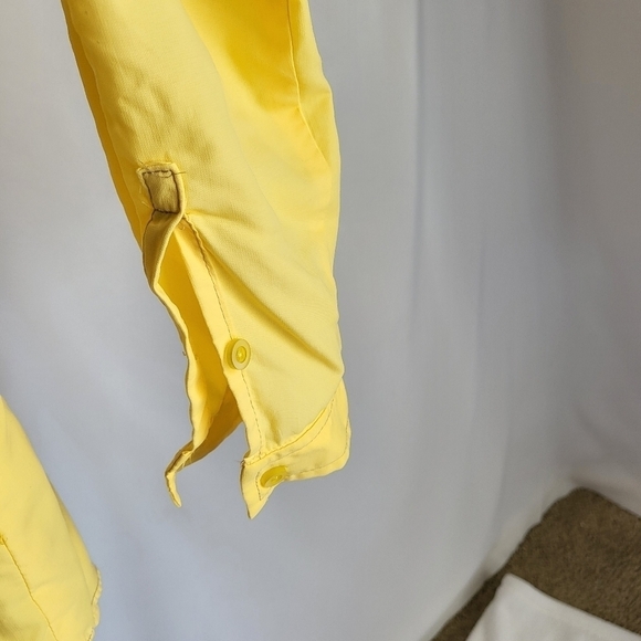Royal robbins women’s long sleeve expedition button down top yellow L large - Picture 4 of 8